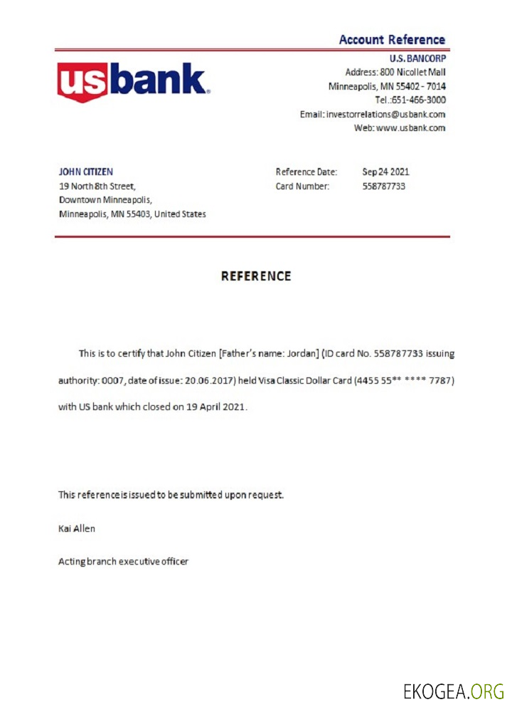 États , Unis , États , Unis Référence Bankcorp , closure